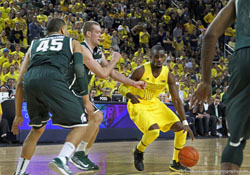 Michigan vs Michigan State basketball game 2013 photography